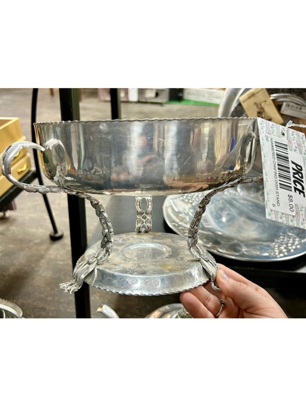 Vintage chafing dish stand